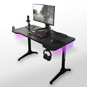 Vonyx DB20 gaming bureau met LED verlichting - 120cm - Zwart