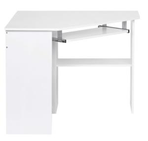 FineBuy Schreibtisch Weiß 88 cm breit weiß