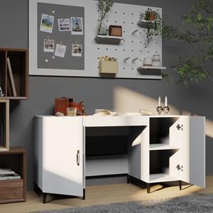 Bonnevie - Computertisch,Schreibtisch Weiß 140x50x75 cm Holzwerkstoff vidaXL