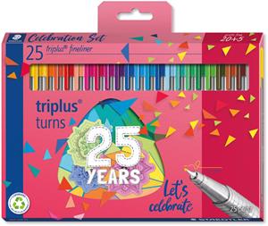 Staedtler 10 x  Fineliner triplus ca. 0,3 mm anniversary farbig sortier