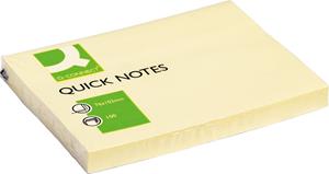 Q-CONNECT Quick Notes, ft 76 x 102 mm, 100 vel, geel