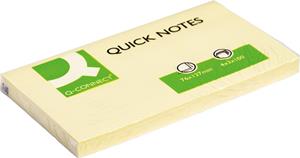 Q-CONNECT Quick Notes, ft 76 x 127 mm, 100 vel, geel