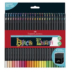 Faber-Castell Dreikant-Buntstifte Black Edition, 50er Etui