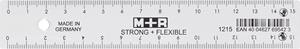 M+R Strong & Flexibel lat, met schaalverdeling voor recht- en linkshandigen, 30 cm, transparant
