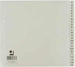 (1.45 EUR / StÃ¼ck) Q-CONNECT Kunststoffregister KF01808 A-Z A4 0,12mm graue Taben 24-teilig