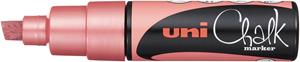 Uni-ball krijtmarker PWE-8K, beitel punt large 8 mm, rood metallic