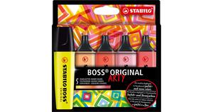 Stabilo Textmarker BOSS ORIGINAL ARTY, 5 warme Farben mehrfarbig