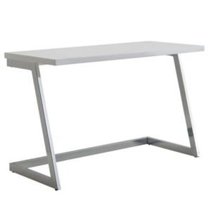 FineBuy Schreibtisch Weiß 120 cm breit weiß