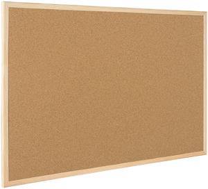 Q-CONNECT kurkbord met houten frame 90 x 60 cm