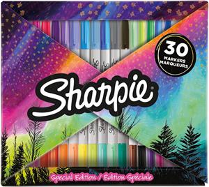 Sharpie S-Note markeerstift, fijn, assorti, doos van 30 stuks