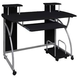 bonnevie Computertisch,Schreibtisch Schwarz 110x52x88,5 cm Holzwerkstoff vidaXL