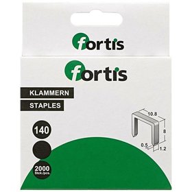 FORTIS Heftklammer 8mm, 2000 Stück