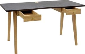 Woodman Schreibtisch Peer, im skandinavian Design, Tischbeine aus massiver Eiche