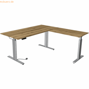 Kerkmann Sitz-/Stehtisch Move 3 BxT 180x180cm (mit Anbautisch) silber/