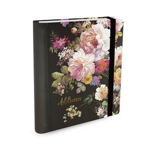 Peter Pauper Adresboek Midnight floral - A5 (large)