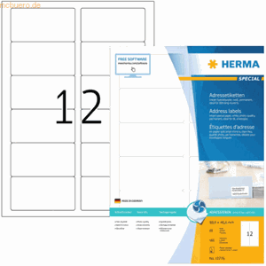 Herma Inkjet-Etiketten weiß 88,9x46,6mm Special A4 VE=960 Stück