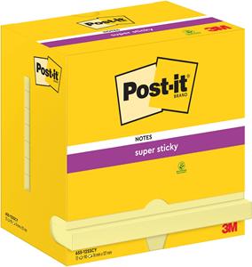 Post-it Super Sticky Haftnotizen extrastark 65512SY gelb 12 Blöcke