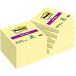 Post-It Super Sticky Notes 654-12SS-CY 76 x 76 mm 90 Vellen per blok Geel Vierkant Effen Pak van 12