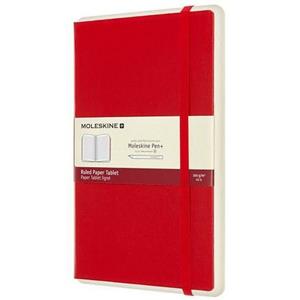 Moleskine Notizbuch Papertablet Large A5 Hardcover liniert scharlachro