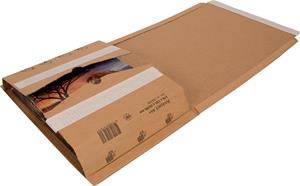 Cleverpack wikkelverpakking uit golfkarton, ft 270 x 330 x 20 / 80, pak van 10 stuks
