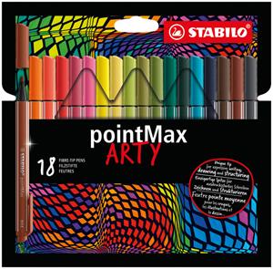 Stabilo 6 x  Filzschreiber pointMax Arty VE=18 Stück
