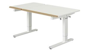 Schreibtisch  Teenio GT ¦ weiß ¦ Maße (cm): B: 130 H: 53 T: 75  - Möbel Kraft