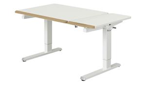 Schreibtisch  Teenio GT ¦ weiß ¦ Maße (cm): B: 130 H: 53 T: 75  - Möbel Kraft