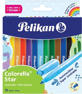12 Pelikan Colorella Star C302 Filzstifte farbsortiert