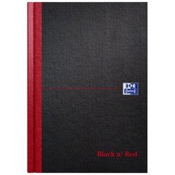 Oxford Notitieboek  Black n' Red A5 96vel lijn