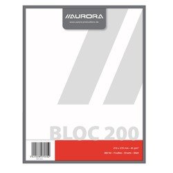 Aurora Kladblok  210x270mm 200vel blanco | 5 stuks