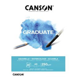 Canson Aquarelblok  Graduate A5 250gr 20vel | 5 stuks | 5 stuks