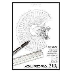 Aurora Tekenblok  A4 20v 210gr Bristol papier | 10 stuks
