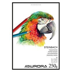 Aurora Tekenblok  A4 20v 250gr Steinbach papier | 5 stuks