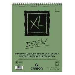 Canson Tekenblok  XL Dessin A4 160gram 50vel spiraal | 5 stuks