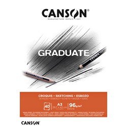 Canson Schetsboek  Graduate Croquis A3 96gr 40vel | 5 stuks | 5 stuks