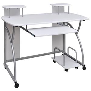 bonnevie Computertisch,Schreibtisch Weiß 110x52x88,5 cm Holzwerkstoff vidaXL