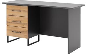 Goossens Basic Bastion, Bureau 3 laden links, 140 cm breed