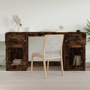 Vidaxl Schreibtisch Mit Stauraum Räuchereiche Holzwerkstoff