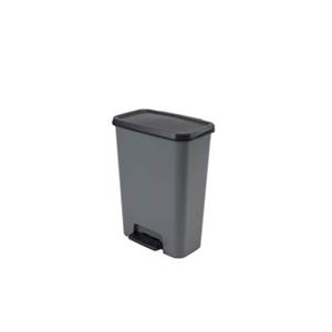 Curver Abfallbehälter Mit Pedal 23+23l /dunkelgrau/schwarz