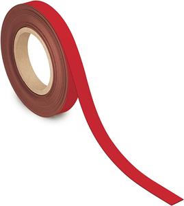 MAUL magnetisch etiketband beschrijf- en wisbaar, 10mtx20mm, rood