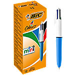 Bic 4 Colours Mini, balpen, 0,32 mm, 4 klassieke inktkleuren, lichaam blauw