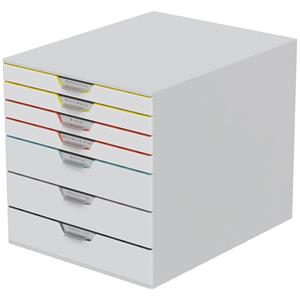 Durable VARICOLOR MIX 7 762727 Schubladenbox Grau DIN A4, DIN C4 Anzahl der Schubfächer: 7