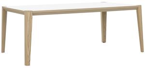 Gamillo Furniture Bureau tafel Absolu 200 cm breed in wit met eiken