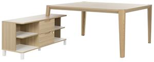 Gamillo Furniture Bureau tafel set Absolu 164 cm breed in eiken