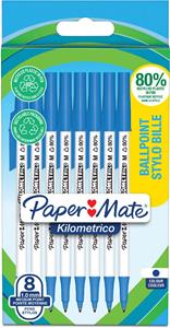 Paper:Mate Kugelschreiber Kilometrico, blau, 8er Blister