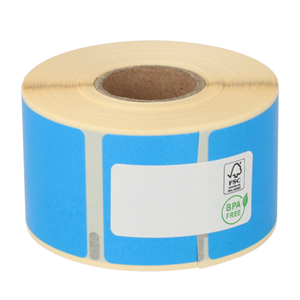 Seiko 12x  SLP-2RLE compatible labels, 89mm x 36mm, 260 etiketten, blauw, permanent