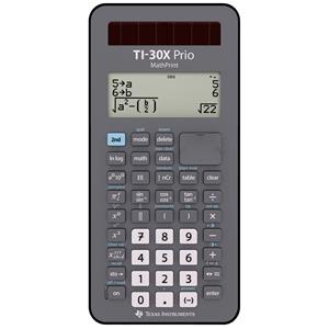 Texas Instruments TI-30X Prio MathPrint™ Schoolrekenmachine Zwart Aantal displayposities: 64 werkt op batterijen, werkt op zonne-energie