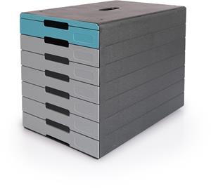 Durable ladenblok Idealbox Pro, 7 laden, blauw