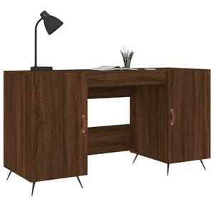 Bonnevie - Computertisch,Schreibtisch Braun Eichen-Optik 140x50x75 cm Holzwerkstoff vidaXL