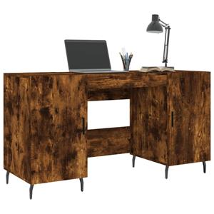 bonnevie Computertisch,Schreibtisch Räuchereiche 140x50x75 cm Holzwerkstoff vidaXL